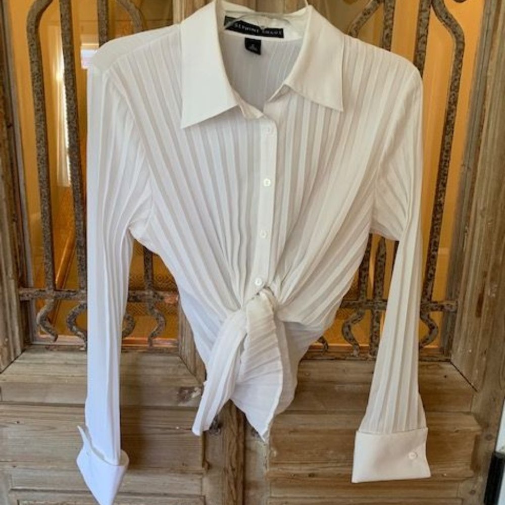 Josephine Chaus Pleated Blouse